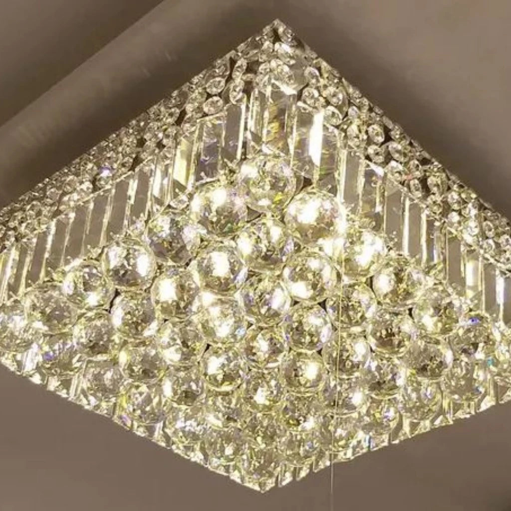 Lustre de Cristal Legítimo Para Sala e Quarto - DecoPro