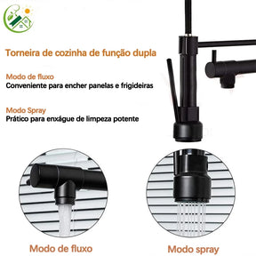 Torneira Para Cozinha Gourmet com Extensor - DecoPro