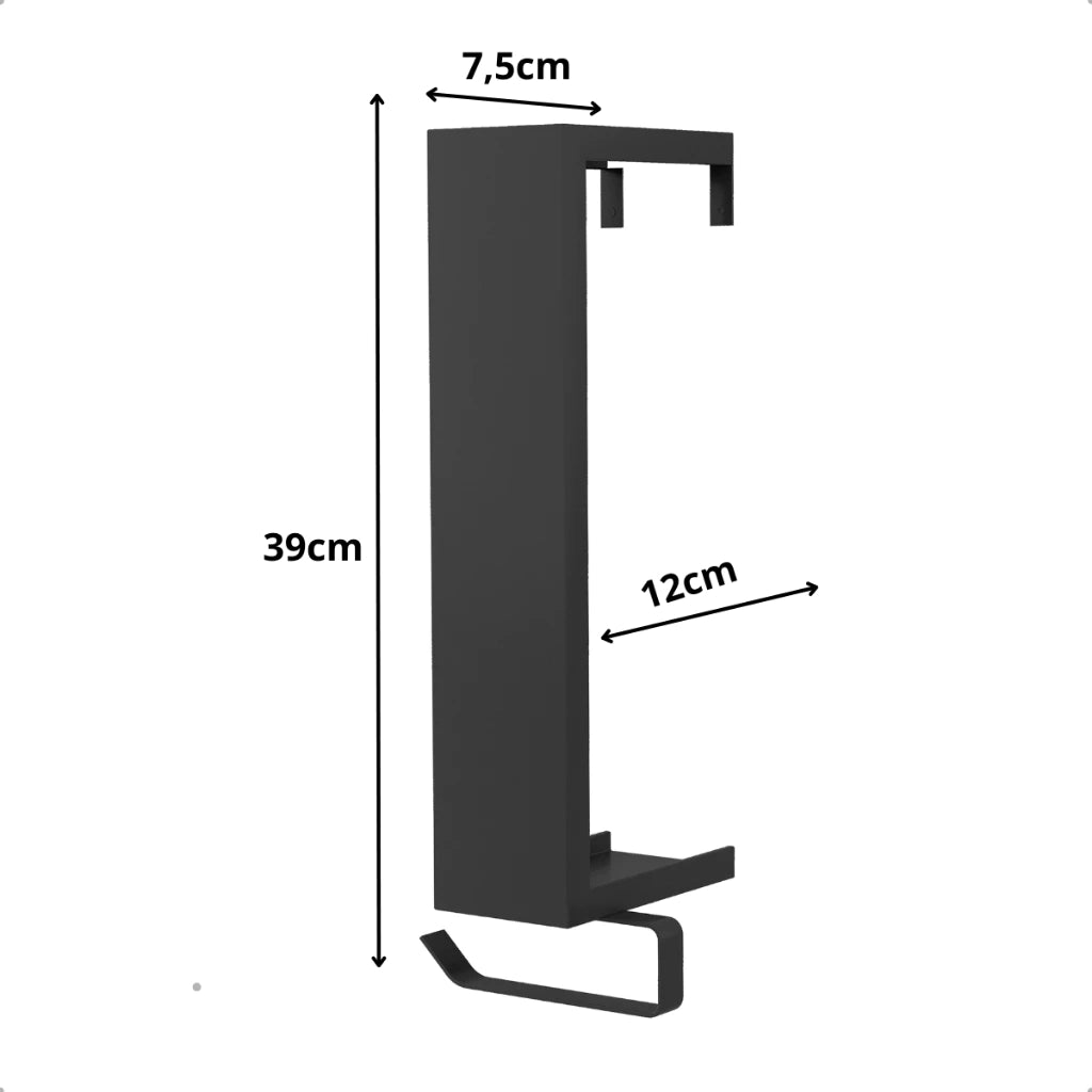 Porta Papel Higiênico Minimalista Industrial - DecoPro