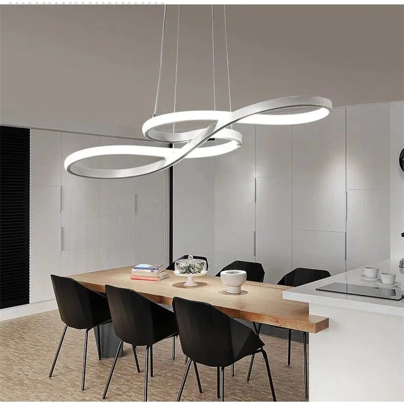 Lustre Pendente Branco Para Mesa de Jantar - DecoPro