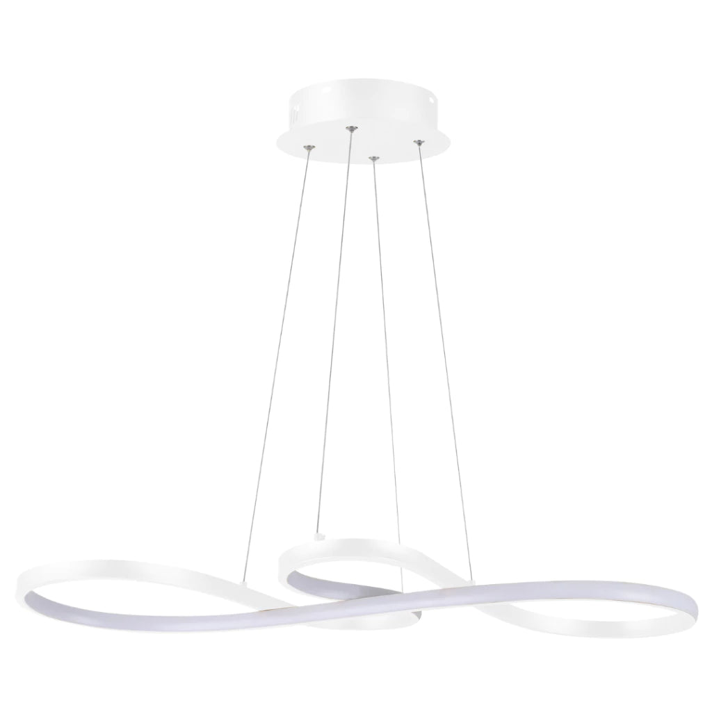 Lustre Pendente Branco Para Mesa de Jantar - DecoPro