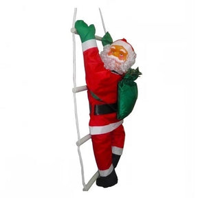 Papai Noel Decorativo Subindo Escada - DecoPro