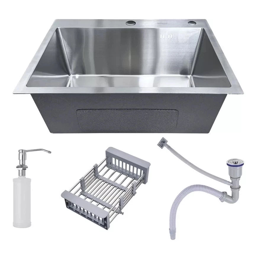 Cuba Inox Quadrada Para Cozinha Com Acessórios - DecoPro