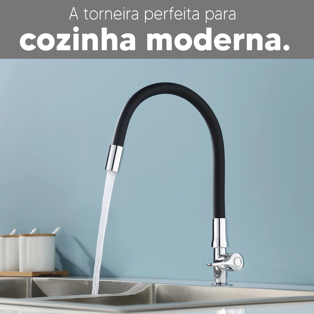 Torneira Para Cozinha Flexível Moderna - Rayzen